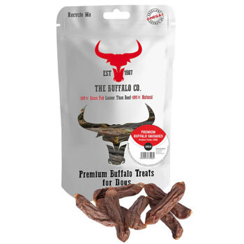 The Buffalo mesne kobasice od bizona, hipoalergena poslastica za pse 300 g