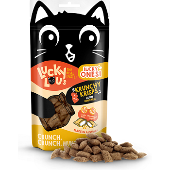 Lucky Lou Crunchy punjeni keksići za mačke, piletina