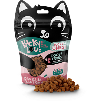 Lucky Lou Puffs mesne poslastice za mačke, piletina i guska, 80 g