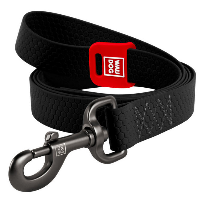 WAUdog vodootporni povodac za pse crni