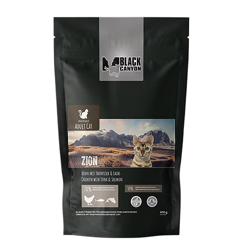 Black Canyon Zion suha hrana za sterilizirane mačke 2 kg