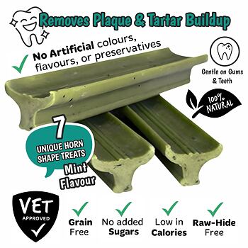 The Buffalo Dently dentalne poslastice za pse, metvica i alge, 175 g