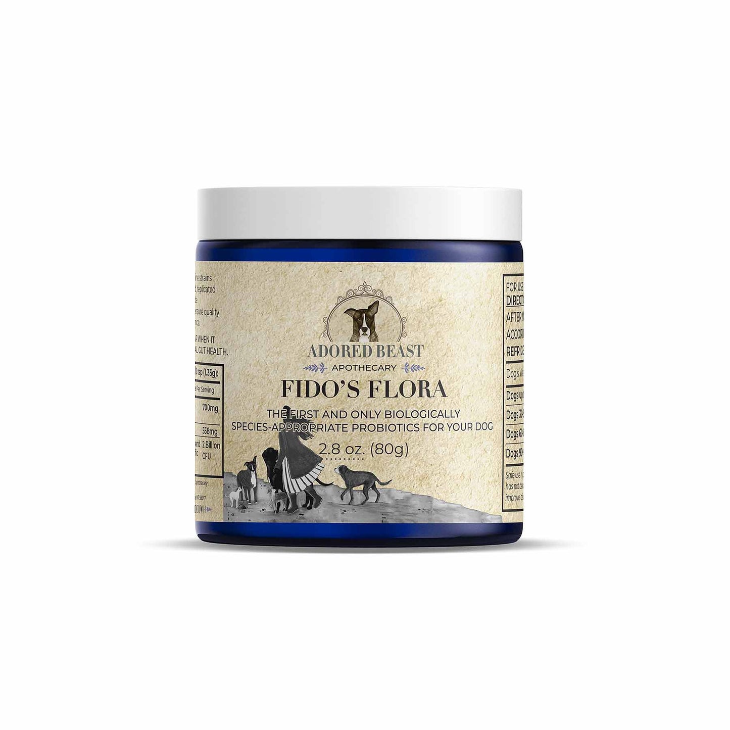 Fido's Flora probiotik i prebiotik za pse (jedini baš za pse-vrsno specifičan!), 80 g