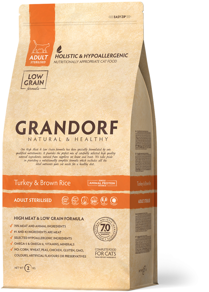 Grandorf  Cat puretina suha hrana za odrasle mačke 2 kg