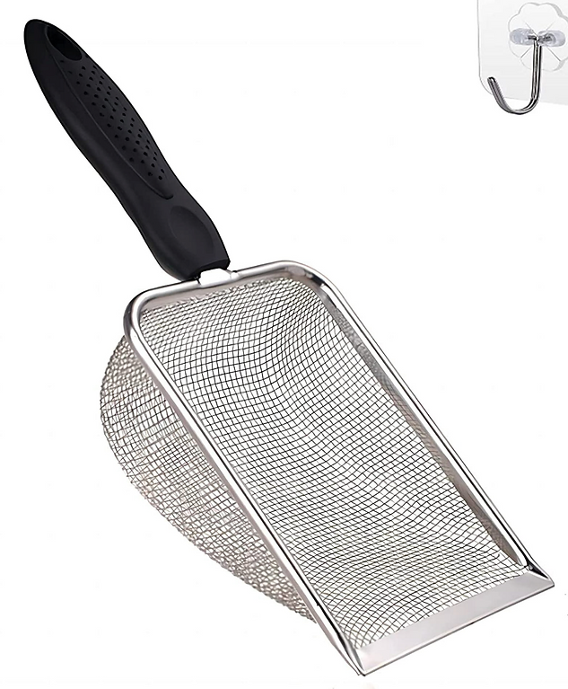 Metalna lopatica za čišćenje kutije s pijeskom (wc za mačke)