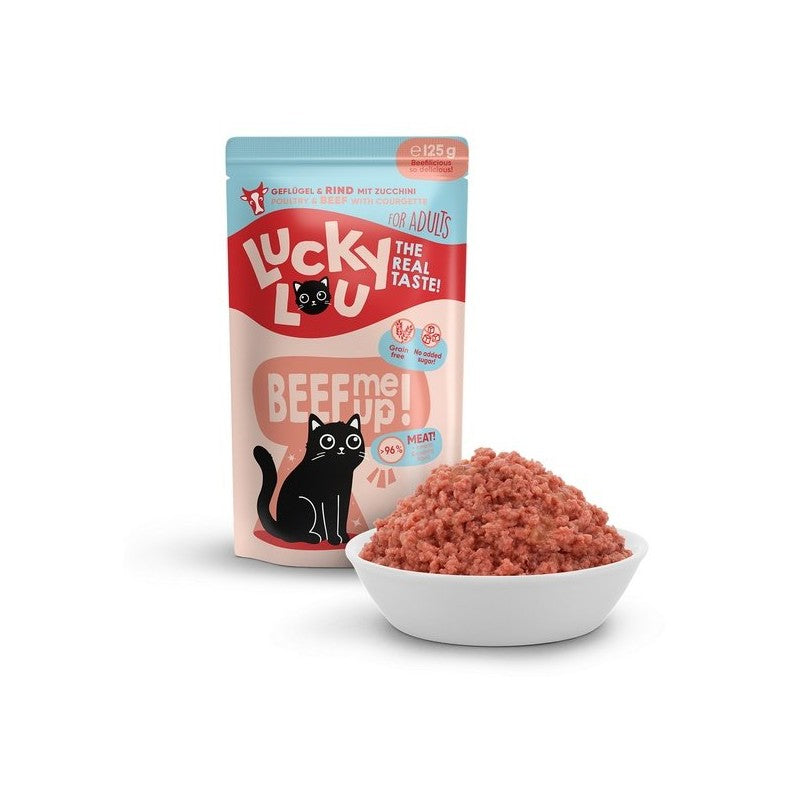 Lucky Lou govedina i perad mokra hrana za mačke 125 g