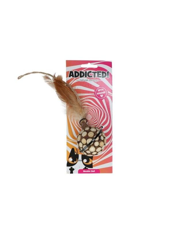 Addicted Madnip loptica s perjem i catnipom za mačke