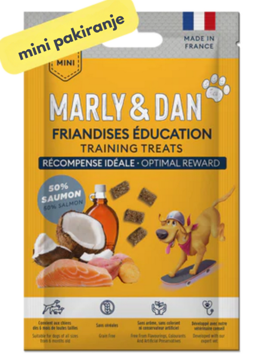 Marly and Dan trening poslastice za pse od lososa, mini breed