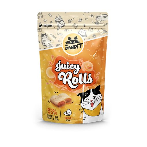 Mr.Bandit Juicy Rolls mekane punjene poslastice za mačke, 4x10 g