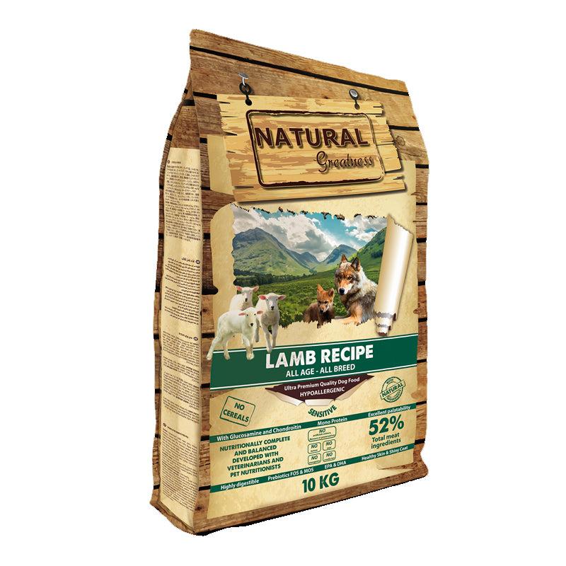 Natural Greatness Janjetina monoprotein hrana za pse 10 kg