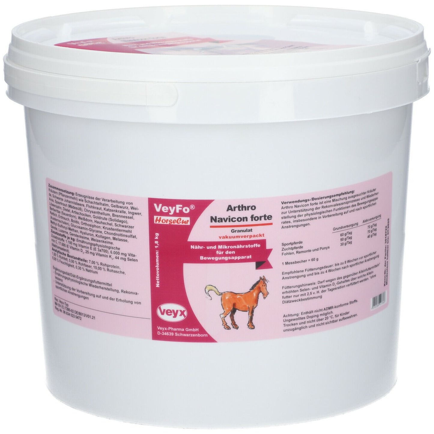 Veyx ArthroNavicon Forte 1.8 kg za potporu zglobovima i kretanju konja