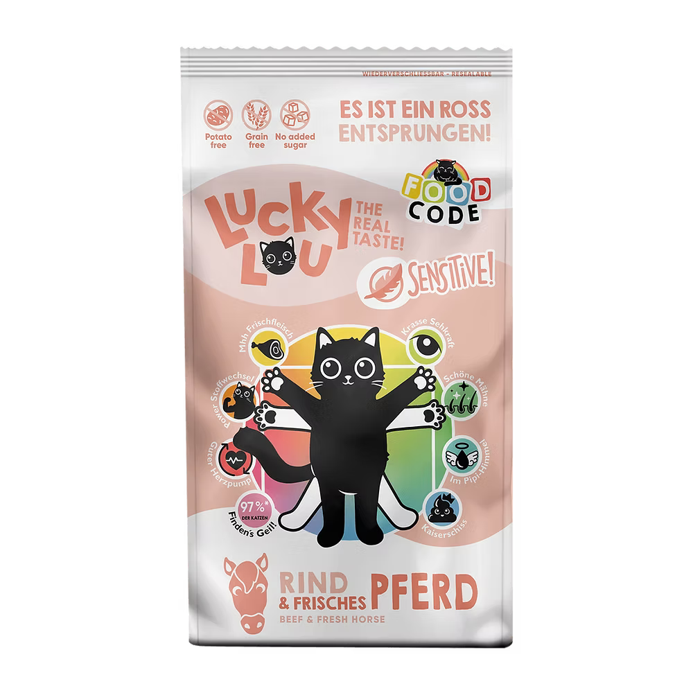 Lucky Lou Konjetina i Govedina monoproteinska suha hrana za mačke