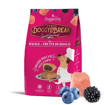 DoggyjeBag Svinjetina i kupina, punjeni keksi za pse, 180 g