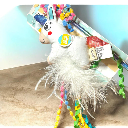 AFP mahalica za mačke Unicorn s catnipom i trakicama