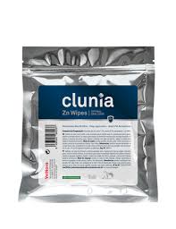 Clunia packaging with visible branding on a white background