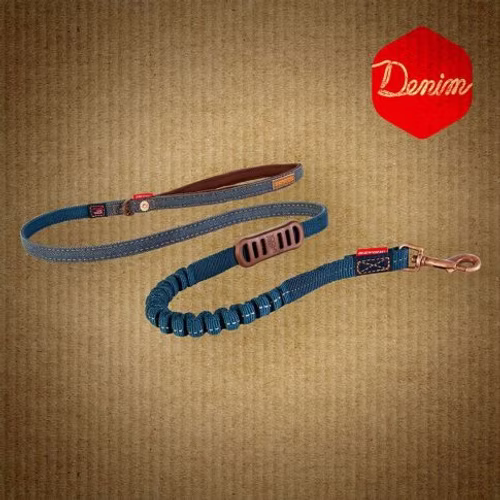 Ezy Zero Shock Bungee povodac za male pse Denim