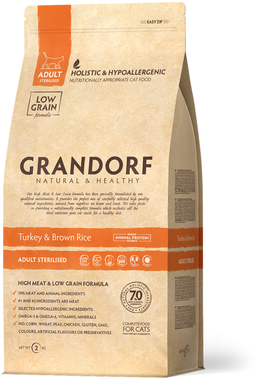 Grandorf  Cat puretina suha hrana za odrasle mačke 2 kg