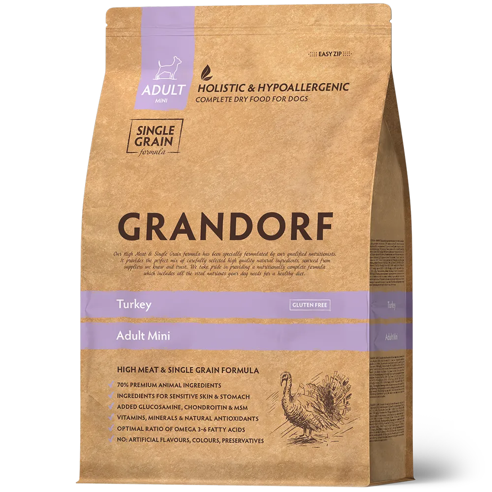 Grandorf Mini Puretina suha hrana za pse malih pasmina 1 kg