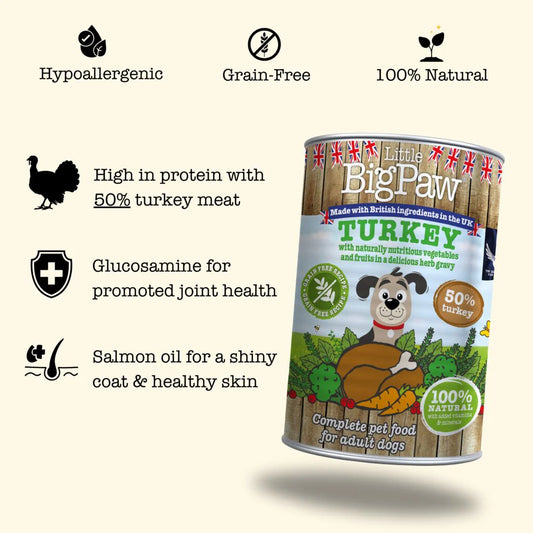 Little Big Paw Puretina monoprotein potpuna mokra hrana za pse 400 g