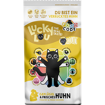 Lucky Lou Piletina suha hrana za odrasle mačke 750 g