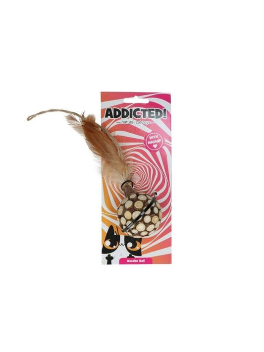 Addicted Madnip loptica s perjem i catnipom za mačke