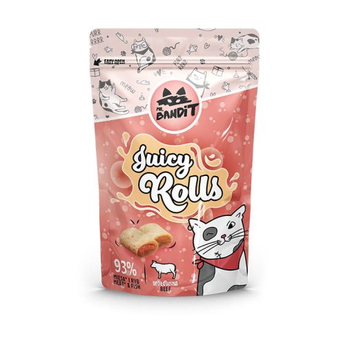 Mr.Bandit Juicy Rolls mekane punjene poslastice za mačke, 4x10 g
