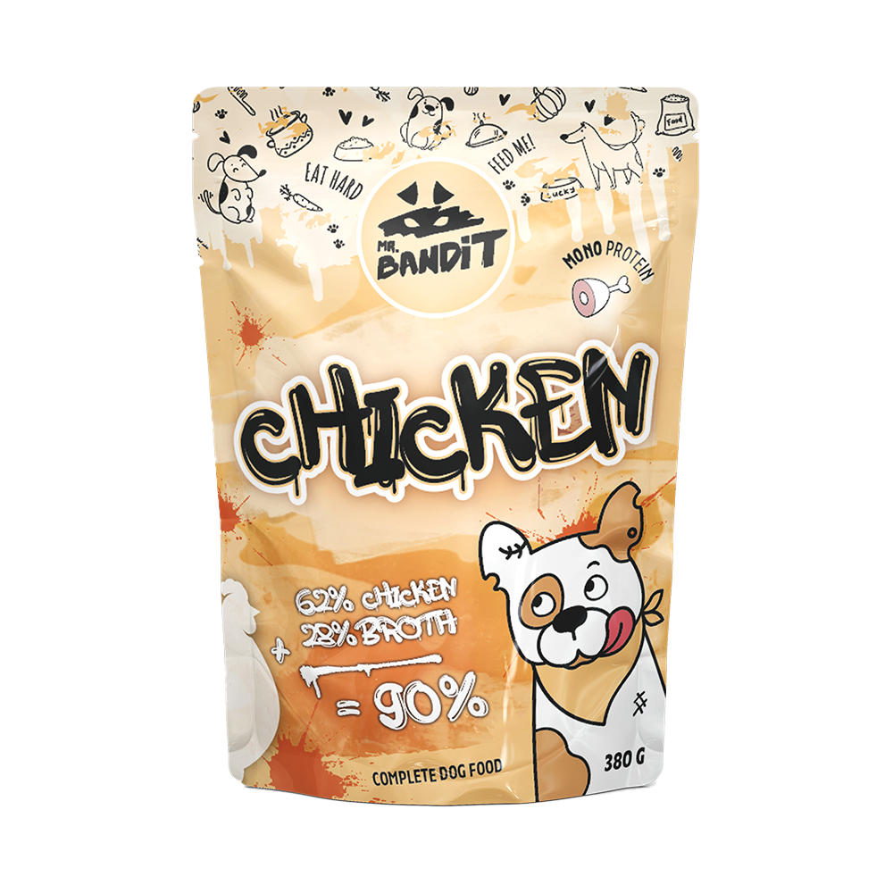 Mr.Bandit mokra hrana za pse s 90% mesa, piletina