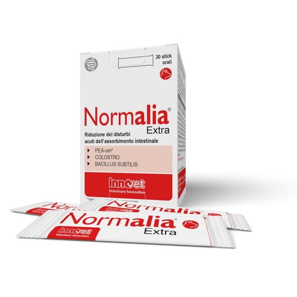 Box and packets of Normalia Extra on a white background