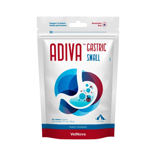 ADIVA Gastric Small package with blue and red design on a white background