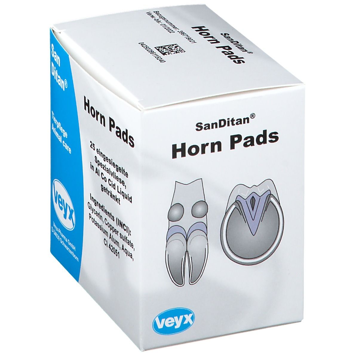 Veyx SanDitan® Horn Pads antibakterijske maramice za kopita i gnjilogriz