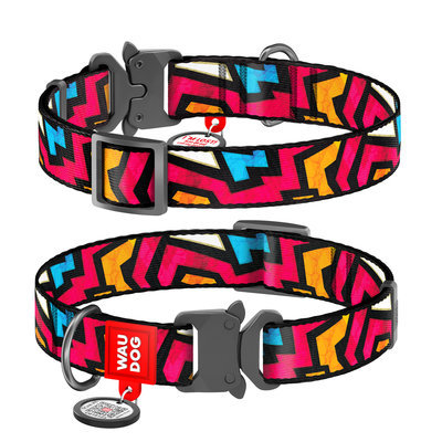 WAUdog Grafiti ogrlica za pse s metalnom kopčom