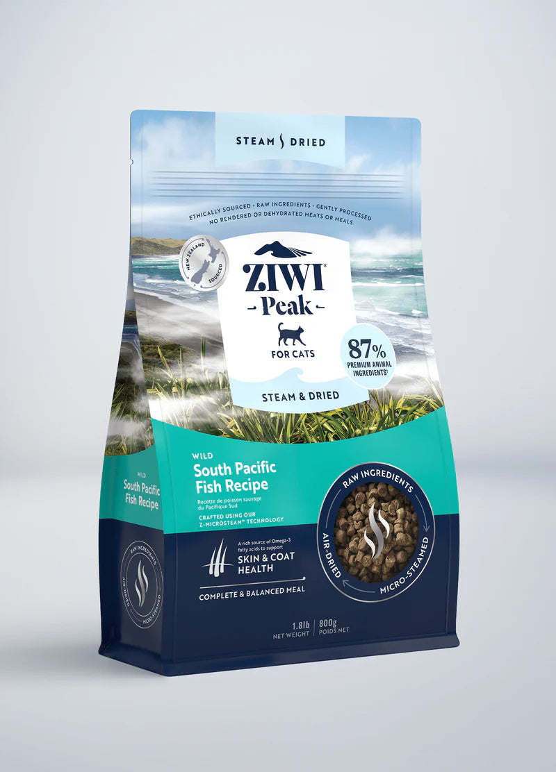 Ziwi Peak Cat Steam Dried barf sirova hrana za mačke Pacific Fish 800 g
